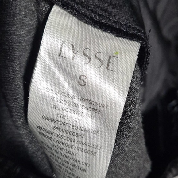 Lysse Black Gray Leggings Size Small - Picture 4 of 5